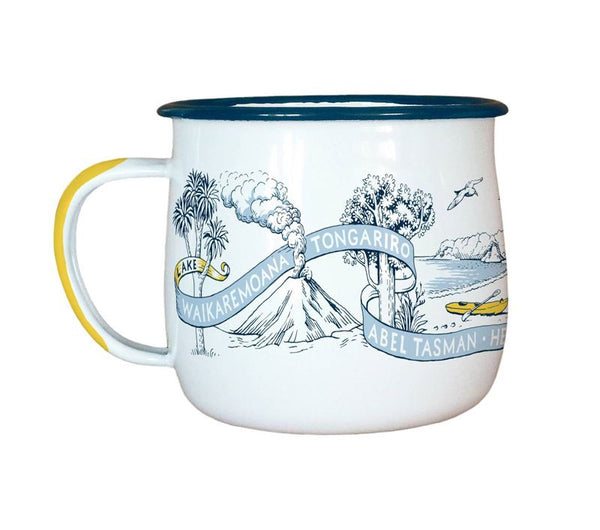 NZ Great Walks Enamel Mug