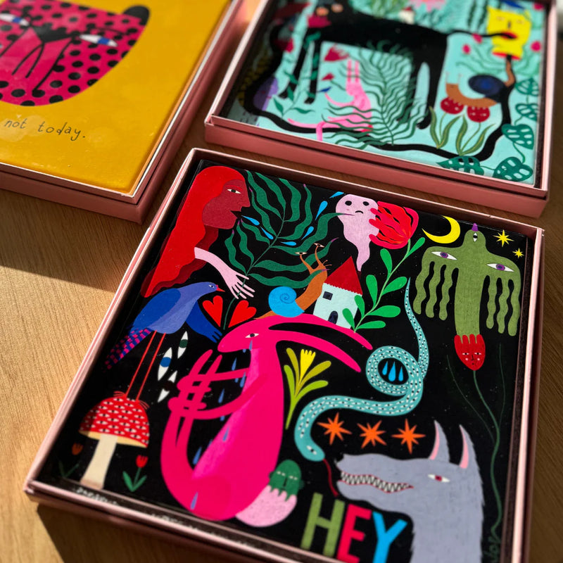 Studio Soph Ceramic Tile - HEY!