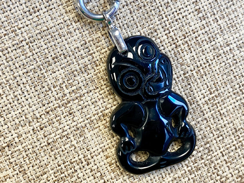 Heitiki pendant - Black Onyx