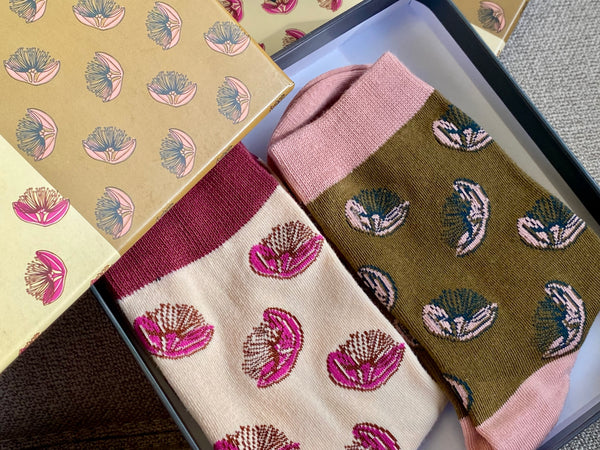 Pōhutukawa Socks Boxed Set