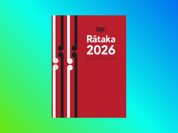 Tuhi Diary 2026 - A51 Day Per Page Red Koru