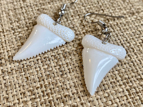 Bone Shark Tooth earrings