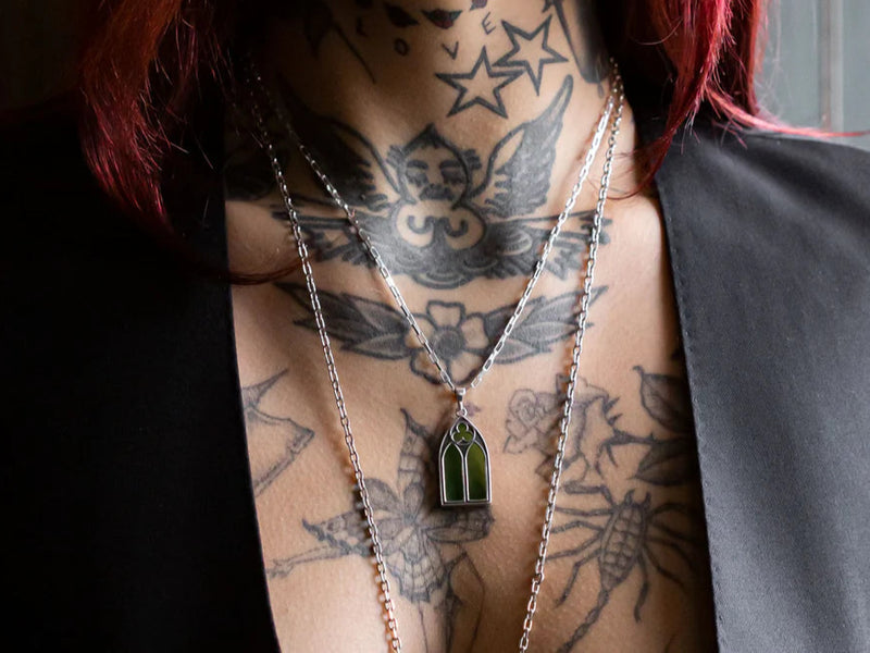 NVK Gothic Charm Pounamu Pendant