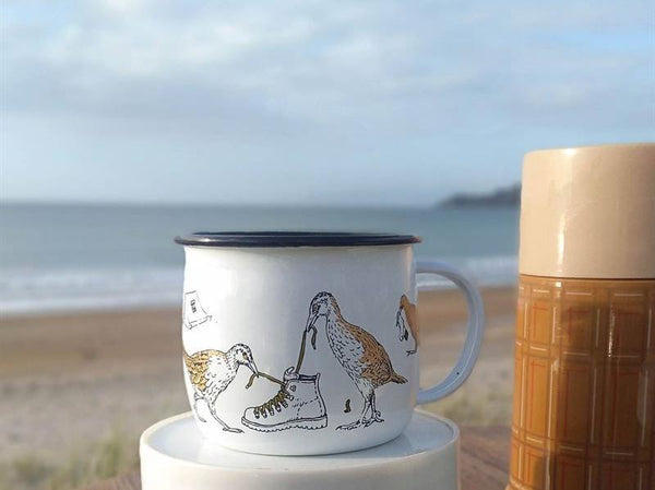 NZ Birds Enamel Mug