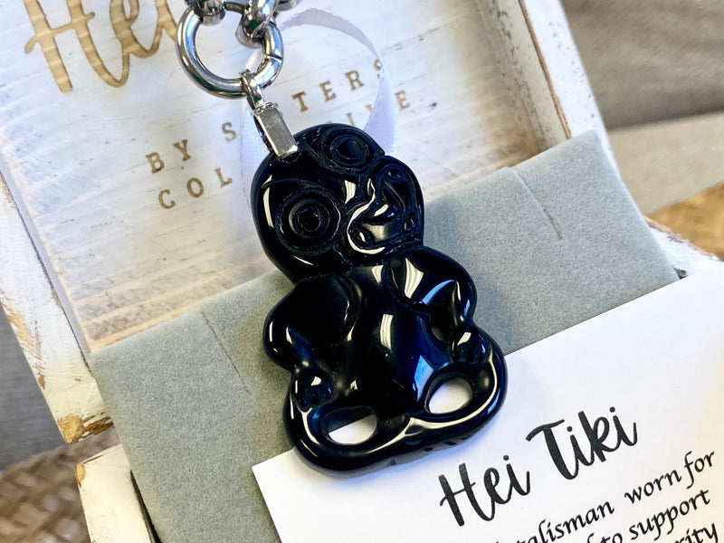 Heitiki pendant - Black Onyx