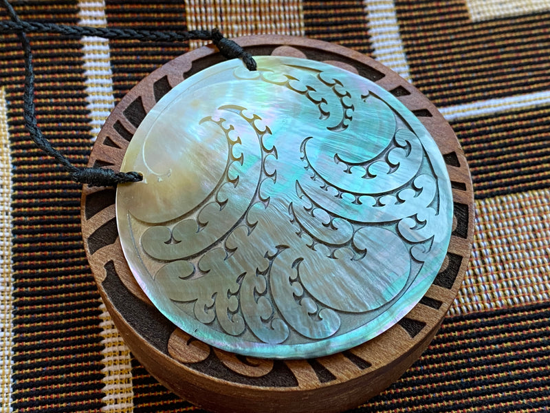 Mother of Pearl Shell Pitau Pendant