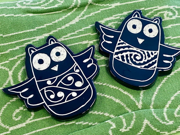 Ceramic Ruru Owl Wall art