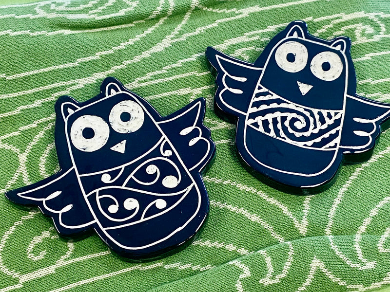 Ceramic Ruru Owl Wall art