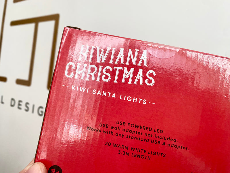 Kiwi Santa Fairy Lights