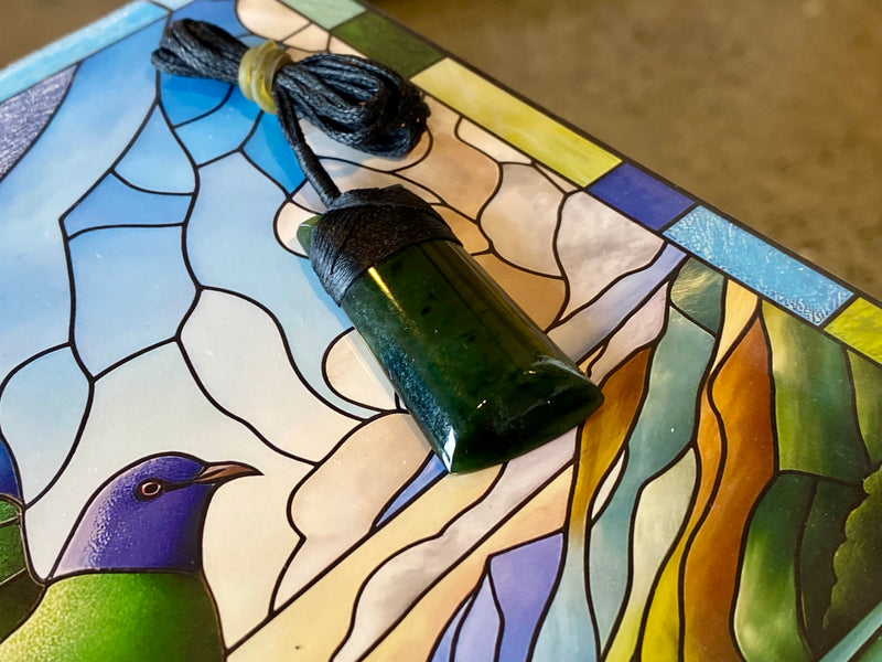 NZ Pounamu Toki pendant small