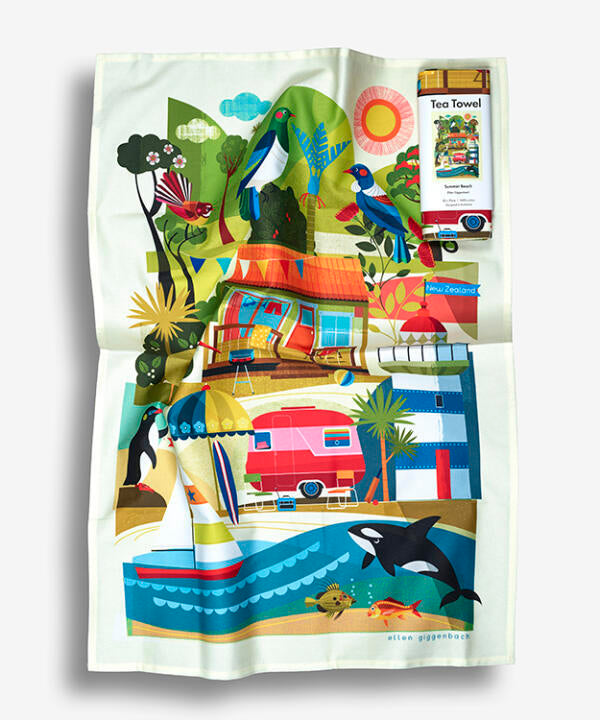 Ellen Giggenbach NZ Art Teatowel Range