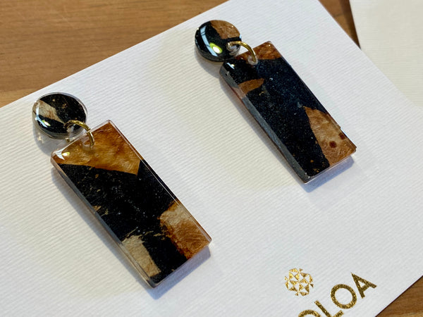 Koloa Barkcloth earrings - Olivia Ate