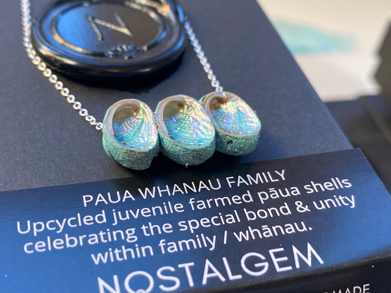 Nostalgem Paua Whanau necklace