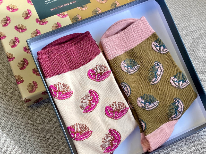 Pōhutukawa Socks Boxed Set