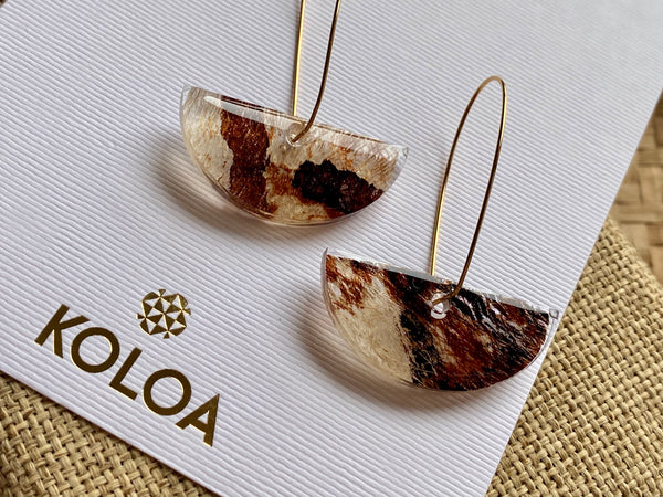 Koloa Barkcloth earrings - Seini