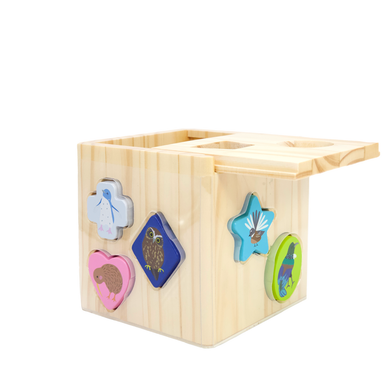 NZ Birds Shape Sorter Cube