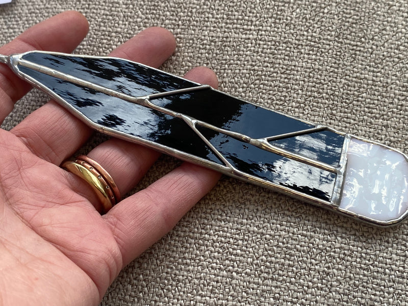 Magpie Castle Glass Huia Feather