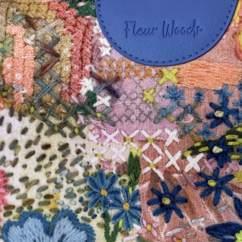 Velvet Boxy Tote Bag - Meadow