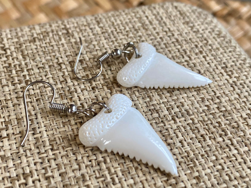 Bone Shark Tooth earrings