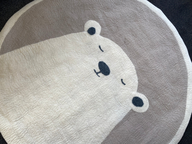 Felted Bear Rug