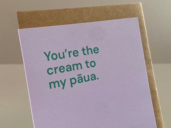 Card - Cream to my Paua