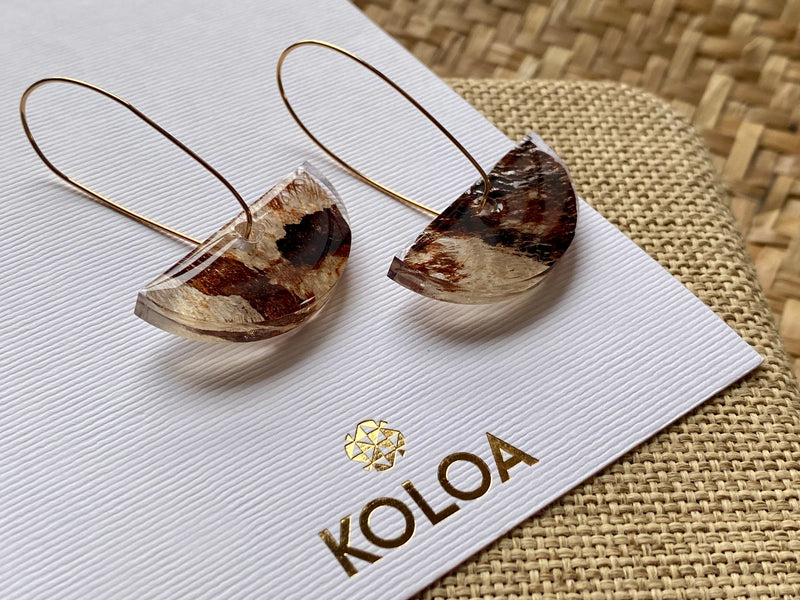 Koloa Barkcloth earrings - Seini