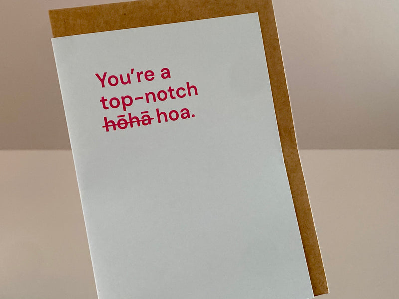 Card Notch Card - Top Notch Hoa – HAPA