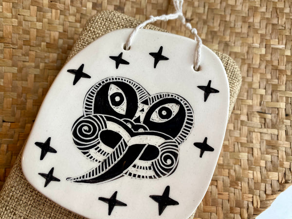 Ceramic Wall Plaque - Matariki Kanohi #2