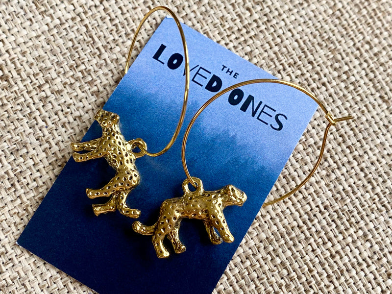 Leopard Hoop earrings