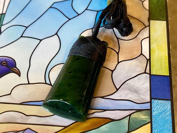NZ Pounamu Toki pendant small