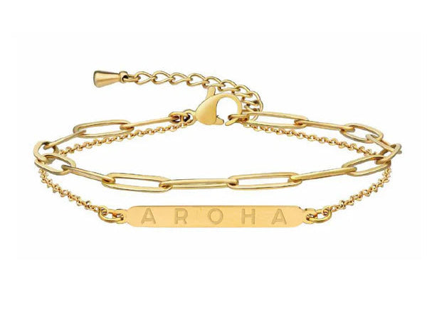 Little Taonga Aroha Bracelet - Double Chain