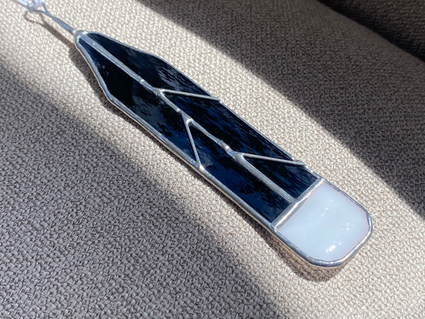 Magpie Castle Glass Huia Feather