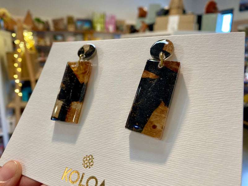 Koloa Barkcloth earrings - Olivia Ate