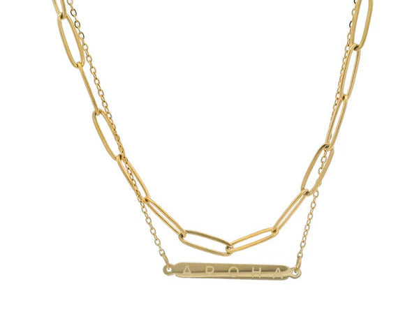 Little Taonga Aroha Necklace - Double Chain