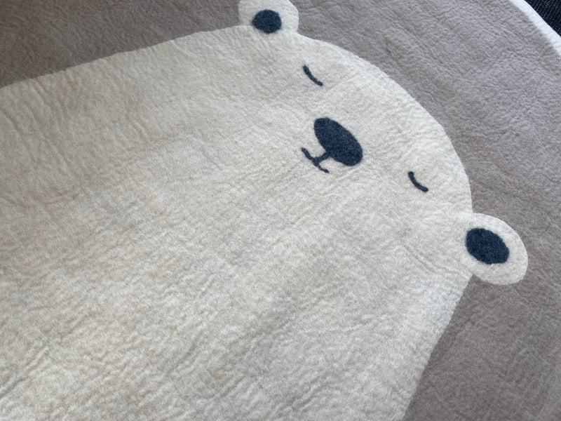 Felted Bear Rug