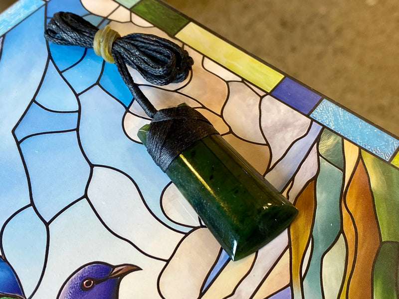 NZ Pounamu Toki pendant small