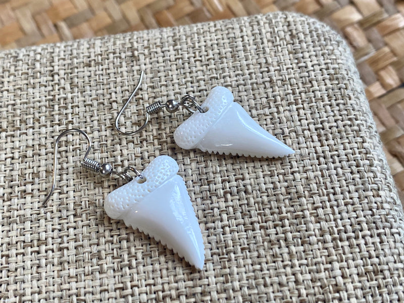 Bone Shark Tooth earrings