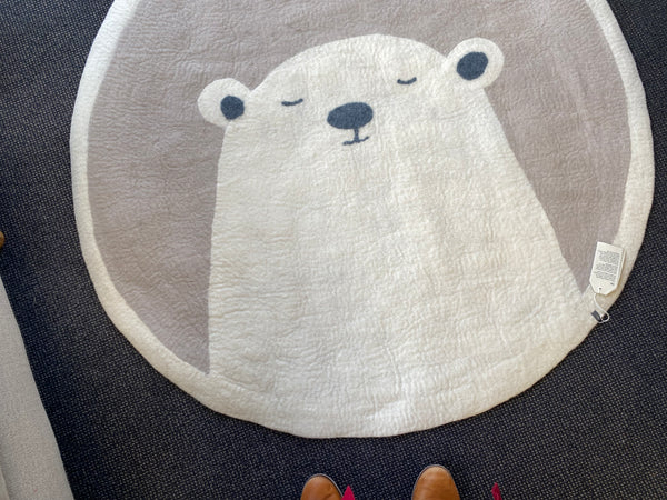 Felted Bear Rug
