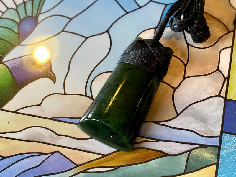NZ Pounamu Toki pendant small