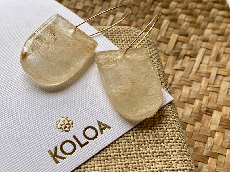 Koloa Barkcloth earrings - Lani