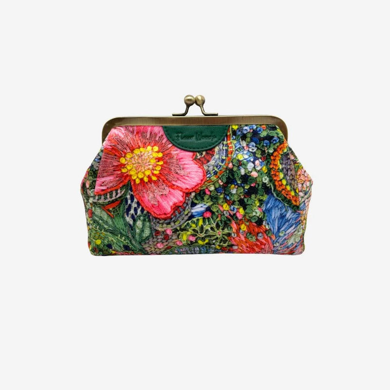 Wild Roses Velvet Clutch Purses