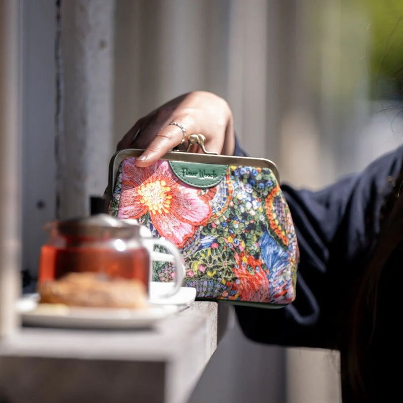 Wild Roses Velvet Clutch Purses