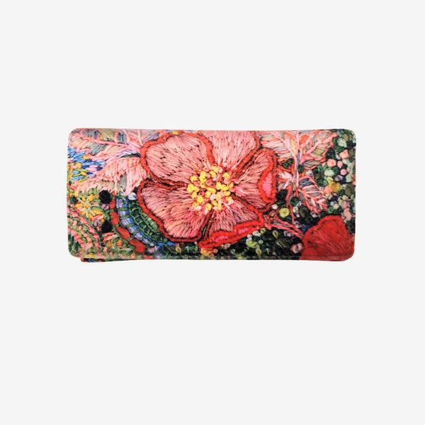 Wild Roses Velvet Glasses Case