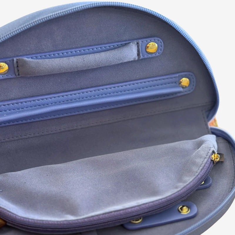 Velvet Jewellery Case - Rivers and Roads