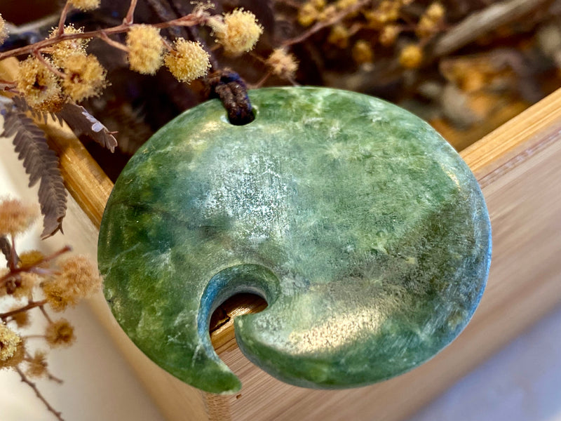 Contemporary Pounamu Koru pendant