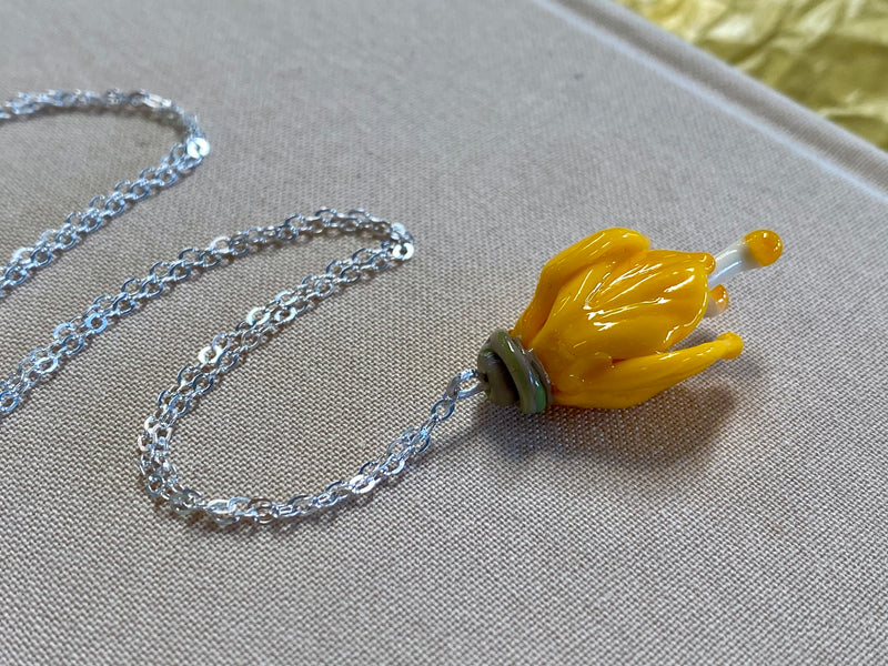 Glass Kowhai Necklace