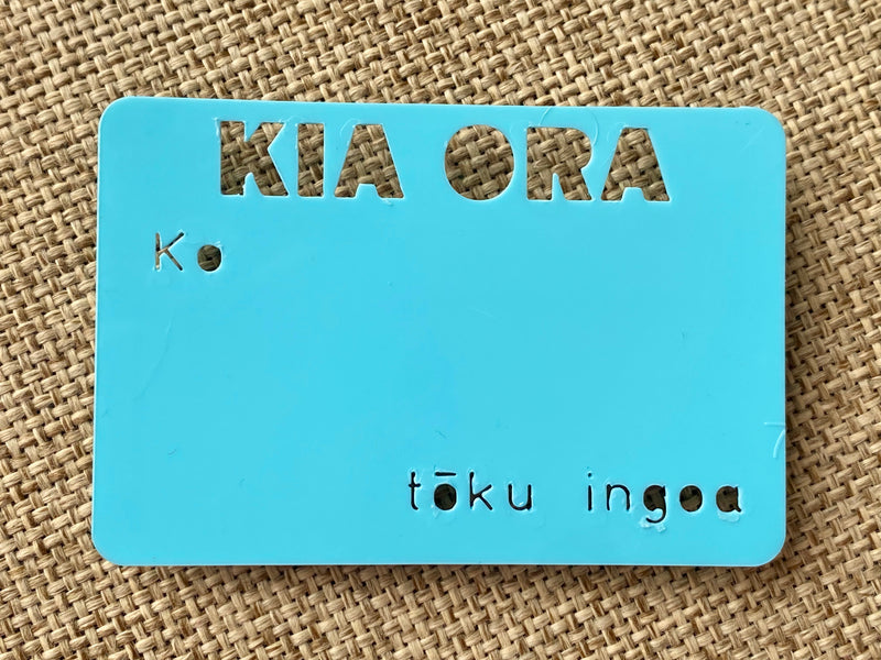 Kia Ora Name Badge