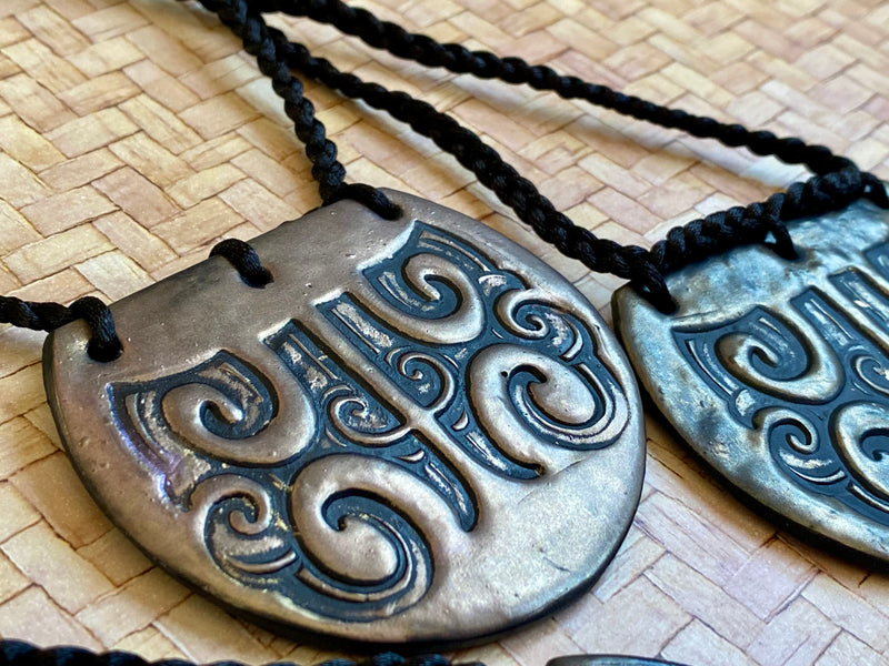 Large Moko Kauae pendant