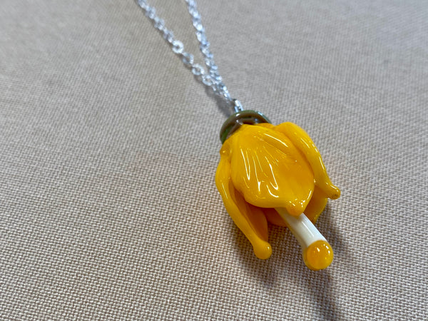 Glass Kowhai Necklace