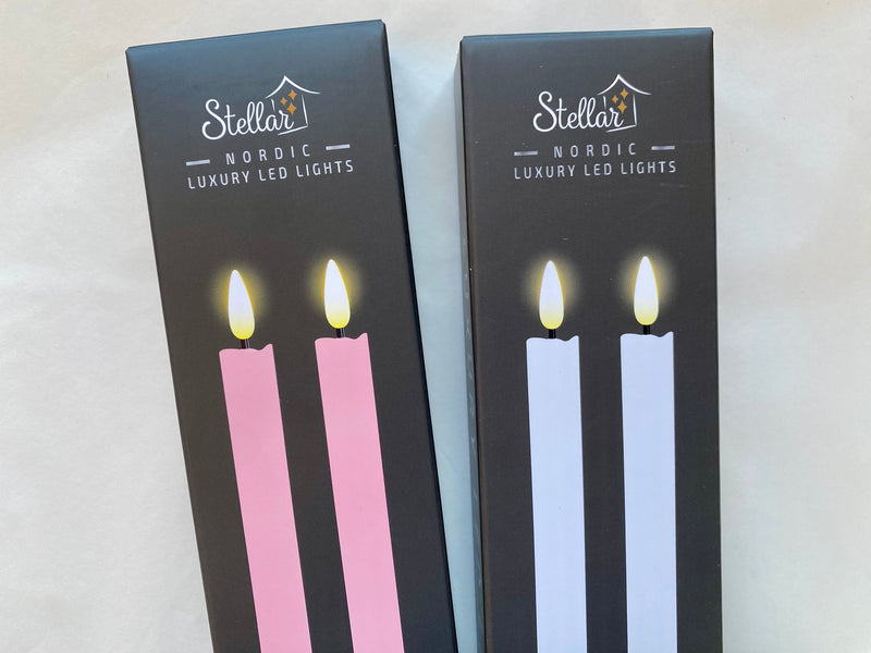 Real Wax Pillar Candles set 2